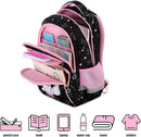 Cusangel Backpack for Girls Boys School Bookbags Kindergarten Elementary Lightweight Waterproof Multifunctional Large Capacity for Backpack (16 inch cat Fun Prints) by TinyTreasures Baby Boutique