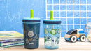 Zak Designs Campout and Camping Kelso Tumbler Set, Leak-Proof Screw-On Lid with Straw, Bundle for Kids Includes Plastic and Stainless Steel Cups with Bonus Sipper, 3pc Set, Non-BPA,15 fl oz by TinyTreasures Baby Boutique