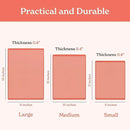 SMIRLY Plastic Cutting Board Set 3 Pieces, Non-Slip Dishwasher Safe Chopping Boards for Kitchen, Pink by CozyNest Decor