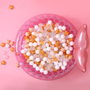 GOGOSO Ball Pit Balls with Starballs 100 - Crushproof Plasticballs for Babies Toddlers Kids Children for 1 2 3 4 5 Years Old,5 Colors,2.15inches, Beige Gold White Clear by TinyTreasures Baby Boutique