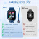 Waterproof Smart Watch for Kids Toys for Boys Age 5-12 with 32 Games, Dual Camera, Habit Tracking, Music Player, Video, Alarm Clock, HD Touchscreen Kids Smart Watch Birthday Gift for 3-12 Year Old by TinyTreasures Baby Boutique