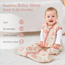 Yoofoss Baby Sleep Sack 18-24 Months Wearable Blanket for Babies 100% Organic Cotton 2-Way Zipper TOG 0.5 Toddler Sleeping Sack 3 Pack, Comfy Lightweight Sleep Sacks by TinyTreasures Baby Boutique