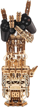 Wood Trick Cyber Robotic Hand 3D Wooden Puzzles for Adults and Kids to Build - Wooden Models Engineering DIY Project Mechanical 3D Puzzles Model Kits for Adults by TinyTreasures Baby Boutique