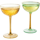 Vintage Art Deco Coupe for Champagne | Set of 6 | 7 oz
