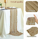 Sioloc Nude Cheesecloth Table Runner Fall Autumn Decor for Home 10ft Table Cloth for Tea Wedding Birthday Party Baby Bridal Shower Halloween Thanksgiving by CozyNest Decor