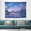 HZOHNAGO Mountain Tapestry Aurora Snow Mountain Sunset Pattern Printed Wall Tapestry Wall Hanging for Bedroom Living Room Dorm 80" W x 60" H by CozyNest Decor