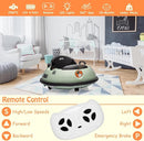 12V Electric Ride on Bumper Car for Toddlers, Kids Bumper Car with Remote Control, 360 Degree Spin, LED Lights, Dual Joysticks, Safety Belt for 18+ Months Kids, Green by TinyTreasures Baby Boutique