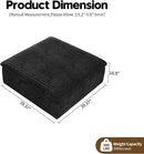 Modern Down Filled Sigle Middle Seat, Cloud Modular Sectional Sofa, Contemporary American Wide Deep Seat Couches for Living Room Apartment and Bedroom,No Assembly Required,Black by CozyNest Decor