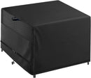 Outdoor Patio Square Table Cover 42 inch Black Heavy Duty Waterproof Cover for Square Slatted Tabletop by GreenHaven Gardens