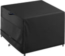 Outdoor Patio Square Table Cover 38 inch Black Heavy Duty Waterproof Cover for Square Slatted Tabletop by GreenHaven Gardens