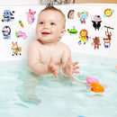 Brand, Cute Animals 21PCS Thick Gel Clings Stickers for Kids, Animal Decals, Airplane Birthday Party Supplies, Wide Application, Removable, Reusable, Cartoon Pattern, Indoor Usage by CozyNest Decor
