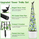 2 Pack Garden Obelisk Trellis for Climbing Plants | 79 Inches Tall Rustproof Metal Plant Support Trellis | Adjustable Garden Tower Trellis for Indoor Outdoor Vines Vegetables Flowers by GreenHaven Gardens