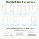 BABY JOY Bed Rail for Toddlers, 57’’ Extra Long, Height Adjustable, Foldable Baby Bed Rail Guard w/Storage Pocket & Double Safety Child Lock for Kids Twin Full Size Queen King Mattress (Gray, 57'') by TinyTreasures Baby Boutique