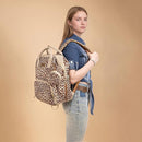 Wrangler Leopard Print Backpack Multifunction Baby Travel Bag with Changing Pad, Stroller Straps and Pacifier Case WG2204-91103LP-BR by TinyTreasures Baby Boutique
