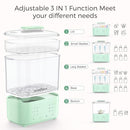 Bottle Sterilizer and Dryer, All-in-One Electric Steam Sterilizer Bottle Sanitizer for Baby Bottles, Pump Parts Accessories Newborn Essential (Green) by TinyTreasures Baby Boutique