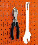 Wall Control 4 ft Metal Pegboard Standard Tool Storage Kit with Orange Toolboard and Black Accessories by GreenHaven Gardens