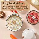 Baby Food Maker - Processor & Blender for Fresh Meals, Fruits, Veggies, Meat & Puree (White) by TinyTreasures Baby Boutique