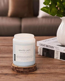 M&SENSE Spring Scented Candle, Jasmine Clean Cotton Soy Wax Large 19.4oz 110 Hour Long Lasting Burning Non Toxic Organic Natural 2 Wick Relaxing Jar Candle for Women by CozyNest Decor
