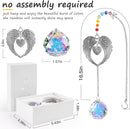 Memorial Gifts for Loss of Loved One Unique Sympathy Gifts Rainbow Sun Catcher Indoor Window Hanging Crystal Prism Grief Bereavement Gifts Ideas for Who Loss of Mom Dad (Silvery) by GreenHaven Gardens