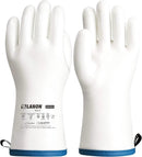 LANON Liquid Silicone Gloves, Heat Resistant Oven Gloves with Fingers, Food Grade, Waterproof, White, Medium by GreenHaven Gardens