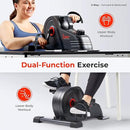 Sunny Health & Fitness Dual Function Under Desk Pedal Exerciser, Portable Indoor Cardio Mini Bike at Home, Arm/Leg Cycle for Seniors, Optional Magnetic, Motorized & Free SunnyFit App Bluetooth Connect by CozyNest Decor