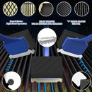 Blue Grill Brush Bristle Free, Replaceable BBQ Cleaning Head Accessories Cleaner, Black Wavy Pad Perfect for Stainless Steel, Porcelain, Cast Iron Grates Round Rectangle Grates by GreenHaven Gardens