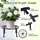 ESRICH 10Pack Plant Stand, Metal Plant Stands for Outdoor Indoor Plants, Heavy Duty Plant Stands for Multiple Plant, Anti-Rust Iron Plant Pot Shelffor Planter, Potted Plant Holder for Garden Home by GreenHaven Gardens
