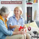 Hummingbird Wind Chimes – 33" Outdoor Tuned Melody Wind Chime, Soothing Memorial Gift for Mom & Grandma, Weather-Resistant Metal Chimes for Garden, Patio, Yard & Home Décor by CozyNest Decor