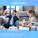 ALLCELE LED RC Robot Toys for Boys and Girls with Walkie Talkie, Programming, Music, Demo and LED Function, Remote Control Robot Toy, Gift for Kids 3-8 Years Old Blue White by TinyTreasures Baby Boutique