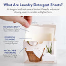 Clean People Laundry Detergent Sheets- Recyclable Packaging, Hypoallergenic, Stain Fighting, Works with All Machines including HE (128 Count, Variety Pack) by CozyNest Decor