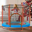 Ativafit 60'' Rebounder Trampoline Indoor Outdoor for Kids Ages 1-8, 5 FT Recreational Toddler Trampoline with Safety Enclosure Net Gifts with Basketball Hoop Dartboard Ocean Bal by TinyTreasures Baby Boutique