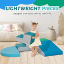 6-Piece Soft PU Leather Toddlers Climbing Toys, Indoor Climb and Crawl Activity Play Set, Foam Play Gym Climbing Structures for Toddlers 3, Baby Foam Blocks for Toddler by TinyTreasures Baby Boutique