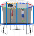 SKYUP Tranpoline 1500LBS 16 15 14 12 10 8 FT Tranpoline for 7-10 Kids and Adults, Windproof Outdoor Tranpoline with Enclosure Net, Basketball Hoop, Easy to Install & Last Long - ASTM Approved by TinyTreasures Baby Boutique