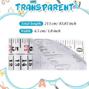 Tatuo Growth Chart Wall Labels Height Indicator Tape Ruler Growth Chart Decor Height Indicator Adhesive Ruler for Home Room Measuring (Clear) by TinyTreasures Baby Boutique