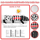 Baby Toys 0-12 Months - Musical Caterpillar Stuffed Animal Soft Plush Toys for Infant Girls Boys 3 6 12 Months Tummy Time Sensory High Contrast Black White Newborn Toys Gifts, W/ Mirror Rattle by TinyTreasures Baby Boutique