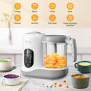 BEAR 2024 Baby Food Maker | One Step Baby Food Processor Steamer Puree Blender | Auto Cooking & Grinding | Baby Food Puree Maker with Self Cleans | Touch Screen Control, White by TinyTreasures Baby Boutique