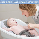 Baby Bath Support,Ideal for Babies Less Than 6 Months Old,with Thermometer-Adjustable Slope Newborn Bathtub, Baby tubs for Baby tubs for Newborn Essentials Must Haves (Gray) by TinyTreasures Baby Boutique