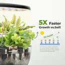Ahopegarden Indoor Garden Hydroponics Growing System: 12 Pods Plant Germination Kit Garden Kit Growth Lamp Countertop with LED Grow Light Hydrophonic Planter Grower Harvest Vegetable Lettuce by GreenHaven Gardens