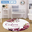 Personalized Crib Bedding Set for Girls, 5 Pcs Nursery Bedding Crib Sets, Soft Custom Flowers Baby Crib Set with Name, Double Layer Baby Bedding Set Customized Gifts for Infants Toddlers Kids by TinyTreasures Baby Boutique