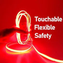 DC 24V COB LED Strip Light Red IP65 Waterproof 5M/16.4ft Uniform Glow 2400LEDs Flexible LED Tape Lights for DIY Garden Backyard Hallways Stairs Decor(No Power Supply) by GreenHaven Gardens
