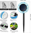 Outdoor Solar Lights, 4 Pack Led Solar Sunflower Lights, Stake/Wall 2-in-1 Waterproof Solar Garden Lights for Yard, Landscape, Fence, Patio, Driveway, Pathway, Backyard Decoration (Warm White) by GreenHaven Gardens