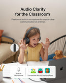 Belkin SoundForm Mini Kids Wired Headphones w/USB C to 3.5mm Dongle, Built-in Mic & Fun Stickers, 85dB Max Volume – for Online Learning, Travel, Compatible w/iPhone 16, iPad, Galaxy S25, etc - Black by TinyTreasures Baby Boutique