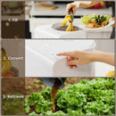 Airthereal Revive R500 Electric Kitchen Composter, SHARKSDEN® Tri-Blade, Turn Food Waste and Scraps into Natural Fertilizer for Plants, Glossy Pearl White by GreenHaven Gardens