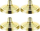 Leinuosen 4 Pcs Flag Holder Stand FlagPole Stand Flag Pole Base for Indoor Outdoor 1.3/1.1 Inch Diameter Flagpole Garden House Classroom Churches Meeting Party Flags Banner(Gold) by GreenHaven Gardens