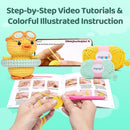 Mewaii Crochet Kit for Beginners Level 2 with 40% Extra Eco-Friendly Pre-Started Easy Yarn, Step-by-Step Video Tutorials for Adults and Kids (Summer Duck) by TinyTreasures Baby Boutique