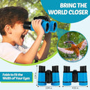 Binoculars for Kids, Kids Binoculars Toys for 3 4 5 6 7 8 Years Boys and Girls, Set with Magnifying Glass & Compass - Birthday Gifts Outdoor Toy for Kid Ages 3-8 Toddler Camping (Blue) by TinyTreasures Baby Boutique