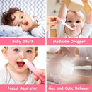 28 in 1 Baby Healthcare and Grooming Kit, Infant Baby Nursery Kit Electric Nail Trimmer Set with Gas Colic Passer Nasal Aspirator Nail Clipper Hair Brush Comb for Newborn Girls Boys (Pink) by TinyTreasures Baby Boutique