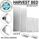 Raised Garden Bed - 2x4 ft Planter Box - White HDPE - No Tools Needed - DIY Kit for Urban Gardening, Flowers, Herbs & Vegetables - Made in The USA