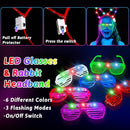156PCS Glow in The Dark Party Supplies for Kids 8-12, Light Up Glasses Headband Rings Halloween Party Favor Adult, 100 Glow Sticks Bulk Party Pack DIY Necklaces Bracelets Neon Camping Pool Decorations by TinyTreasures Baby Boutique