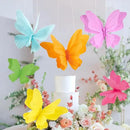 SUNBEAUTY 6Pcs Hanging Butterflies, Large Butterfly Decorations, 3D Paper Decoration, Pink Green Blue Orange for Baby Shower Decor Girls, Women, Paper Flowers for Wall by CozyNest Decor